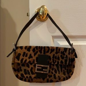 Vintage Fendi Baguette -Leopard Print
